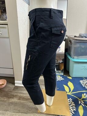 White House Black Market Black Cargo Ankle Pants